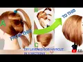 TUTORIAL DIY LAYERED BOB HAIRCUT IN 3 SECTIONS