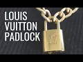 Authentic Louis Vuitton padlock with Necklace