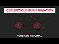 How To Create Animated Bicycle Using CSS Run Bicycle Animation Using HTML CSS