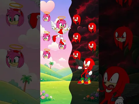 Amy Brings Back the Light! 🌸✨ But Knuckles Has Other Plans… 😈 | Mood Toons #Shorts