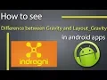 Difference between gravity and layout gravity on Android