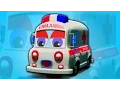 Lagu ambulans menggunakan | Anak-anak mobil mainan | belajar kendaraan | 3D Cartoon | Ambulance