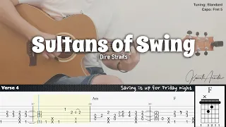 Download Sultans of Swing - Dire Straits | Fingerstyle Guitar | TAB + Chords + Lyrics MP3