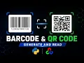 Barcode QR Code Generator Scanner using Python OpenCV Pyzbar Tutorial
