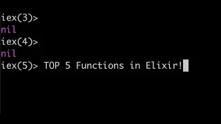 Top 5 Elixir Functions