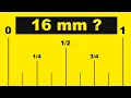 16 mm to the Nearest Inch Fraction
