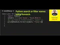 Python search or filter names using fnmatch