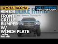 Ultimate Front-End Armor Hooke Road Full Brush Guard Winch Bumper for 2016-2023 Toyota Tacoma