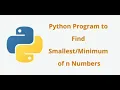 Python program to find the largest and smallest number in a list
