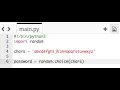 How to make a random character generator in python