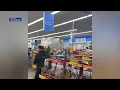 On camera Water gushes from Walmart ceiling after pipe bursts