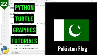 Draw Country Flag with Python Turtle Python Turtle Graphics Tutorial flag in python