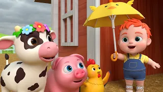🌧 Rain, Rain, Go Away (Animal Version) | Leo Nursery Rhymes & Kids Songs