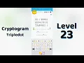 Cryptogram Tripledo Level 23 Solutions Logic Puzzle Game Mini Boss
