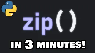 Learn Python zip in 3 minutes