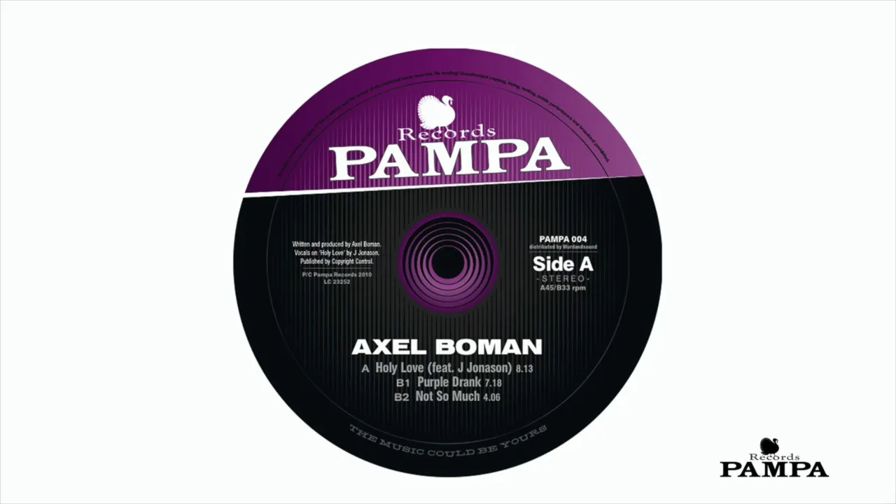 Axel Boman - Purple Drank (PAMPA004)