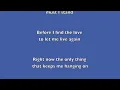 Phil Collins You Can't Hurry Love- Lyrics