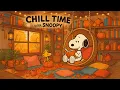 Chill Time with Snoopy Chill Jazz Beats for Peaceful Autumn Moment