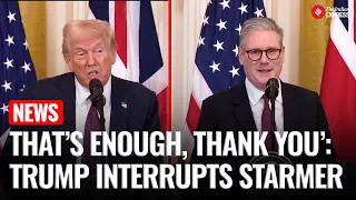 Donald Trump Shuts Down Reporter at White House Presser With Starmer; Discussion Trade Deals & More