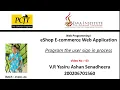 Web Project Task 03 Program the user sign in process 1st Year Java Institute Yasiru Ashan