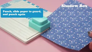 NEW Shadow Box Punch Board Hinge Punch Set 