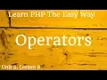 Learn PHP - Operators