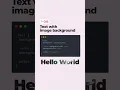 how you can fill a piece of text with a background image