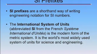 Lecture 1 Scientific and Engineering Notation