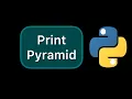 Simple print pyramid in Python