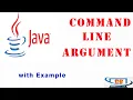 Command line Argument in java with example