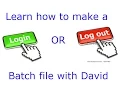 How to make a Log out system using Batch files