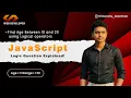 JavaScript Logical Operators Example Check if Age is Between 10 and 20