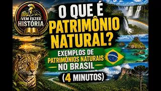 O QUE É PATRIMÔNIO NATURAL? EXEMPLOS DE PATRIMÔNIOS NATURAIS NO BRASIL (4 minutos)