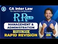 Download Lagu 7 Management and Administration Revision CA Inter Law CA Shubham Singhal(AIR 4) Jan'26 \u0026 May'26