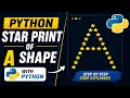 Python Logic How to Build an A Shape Star Pattern
