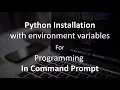 Python Complete Command Prompt Setup tutorial for beginners