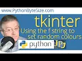 Using the f string to set random Python colours