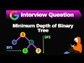 Minimum Depth of Binary Tree DFS BFS Python Solution