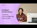 Lesson 6 Low Waste Ink Alert Guide HTVRONTD2 DTF Printer