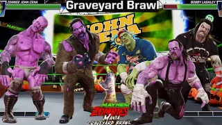 graveyard brawl special event game play in wwe mayhem 6 star zombies