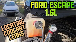 Locating and fixing a coolant leak on a 2013 Ford Escape 1 6l turbo
