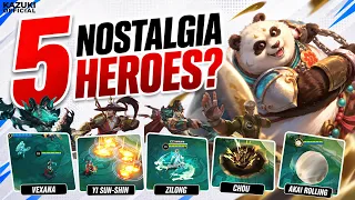 5 OG HERO RETURNS IN NOSTALGI MODE | AKAI, CHOU, YSS, VEXANA & Yun Zhao/ ZILONG