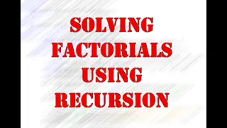 Calculating Factorials Recursively in Java