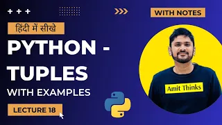 18 Python Tuples in Hindi Python Tutorial for Beginners in Hindi Amit Thinks