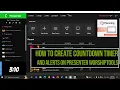 HOW TO CREATE COUNTDOWN TIME AND ALERT MESSAGE ON PRESENTER WORSHIPTOOLS