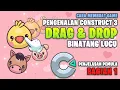 Pengenalan Cara Membuat Game Drag And Drop Binatang Lucu Construct 3 PEMULA Bahasa Indonesia