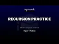 Recursion Practice 9618 Computer Science Paper 4