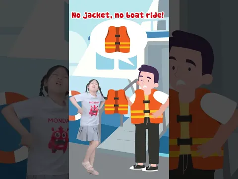 Bé học tiếng Anh qua bài hát: Mimi suýt rơi khỏi tàu?! 😱 | Boat Safety Song #shorts #kidssong