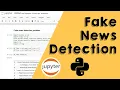 Fake news detection using python Data Science Problem with python Machine Learning Tutorial 1