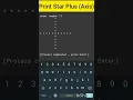 Write a Program to Print Pattern Axis in C